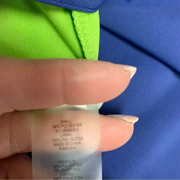 Empowered Performance blue/green pleated golf skort size 22 NWT - Picture 9 of 9